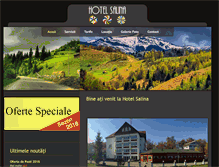 Tablet Screenshot of hotelsalina.ro